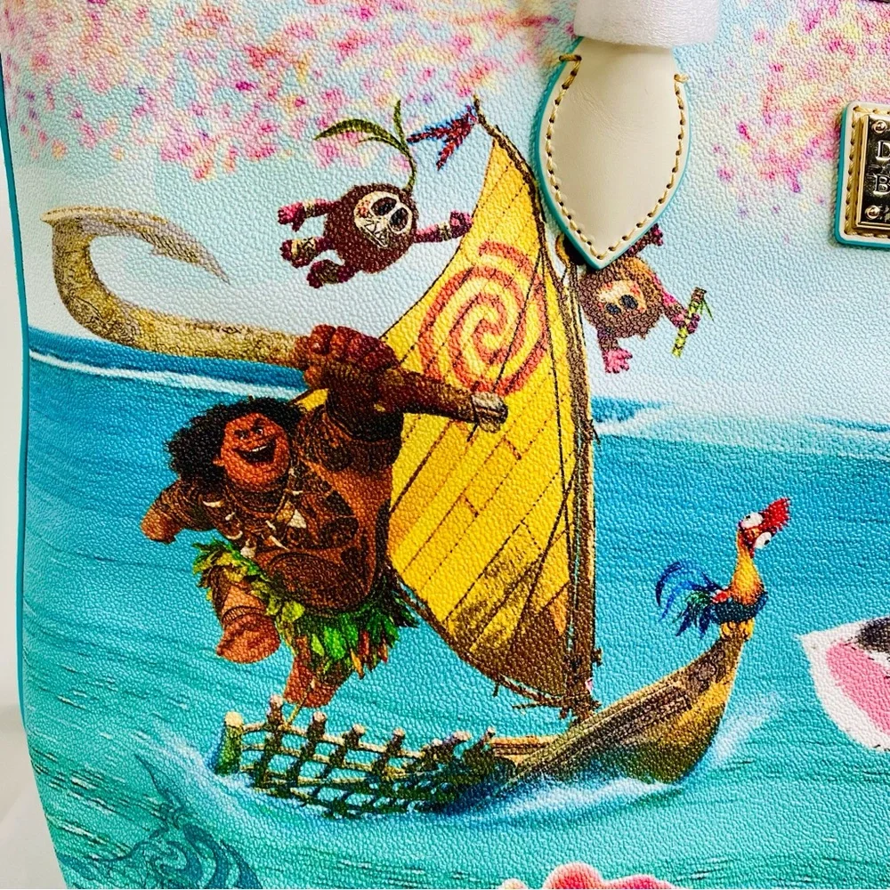 SOLD Dooney & Bourke x Disney Dream Big Princess Moana Large Tote Bag NWT - Picture 6 of 8